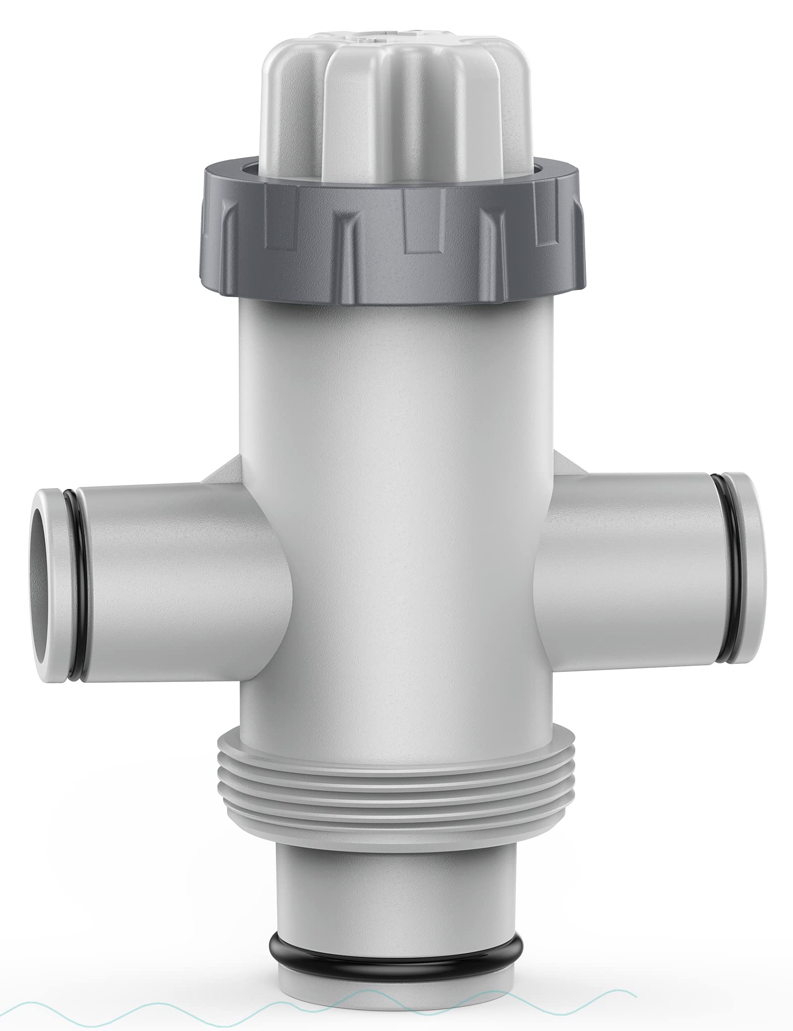 POOLHACKER Dual Split Hose Plunger Valve side view