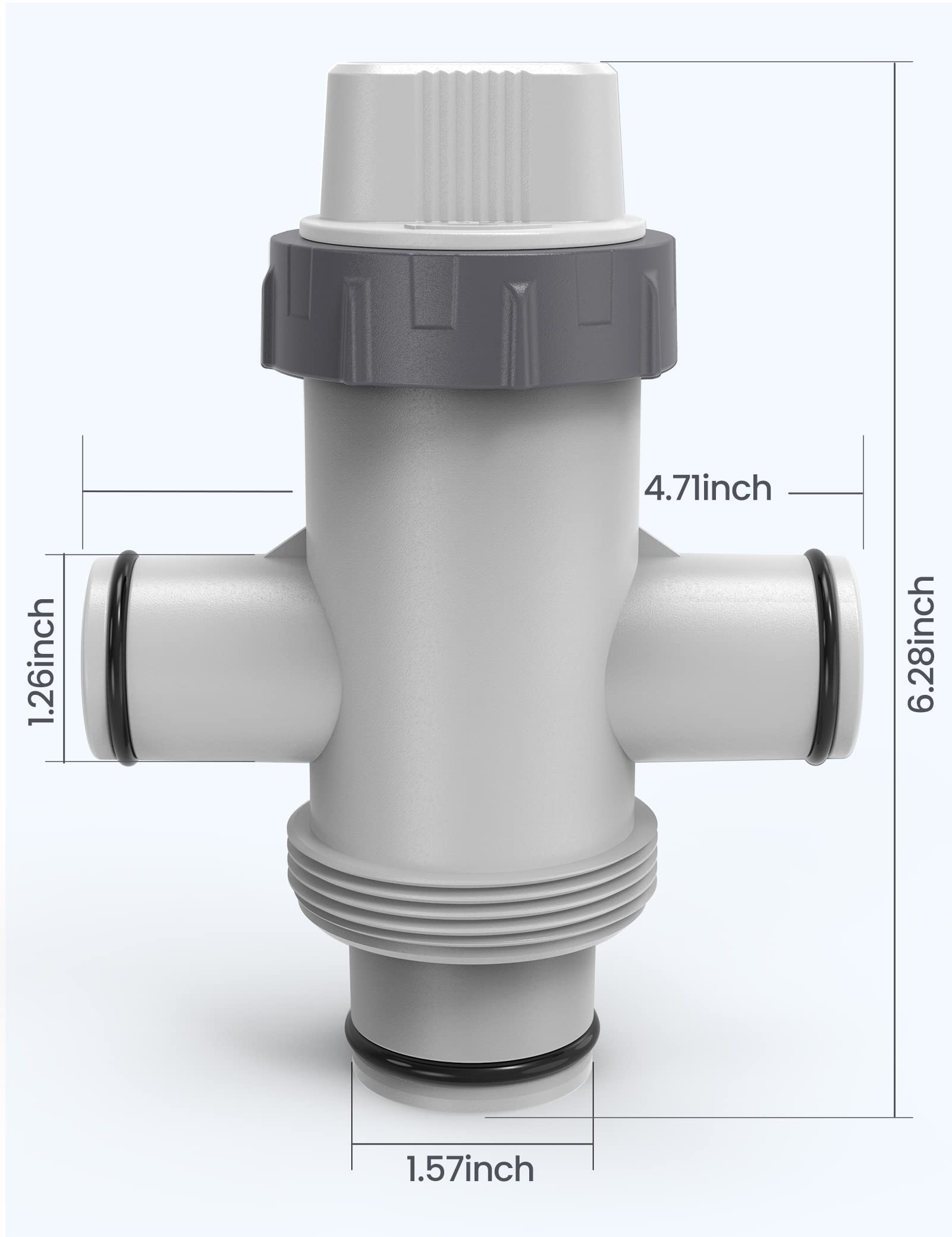 POOLHACKER valve alongside filtration pump setup