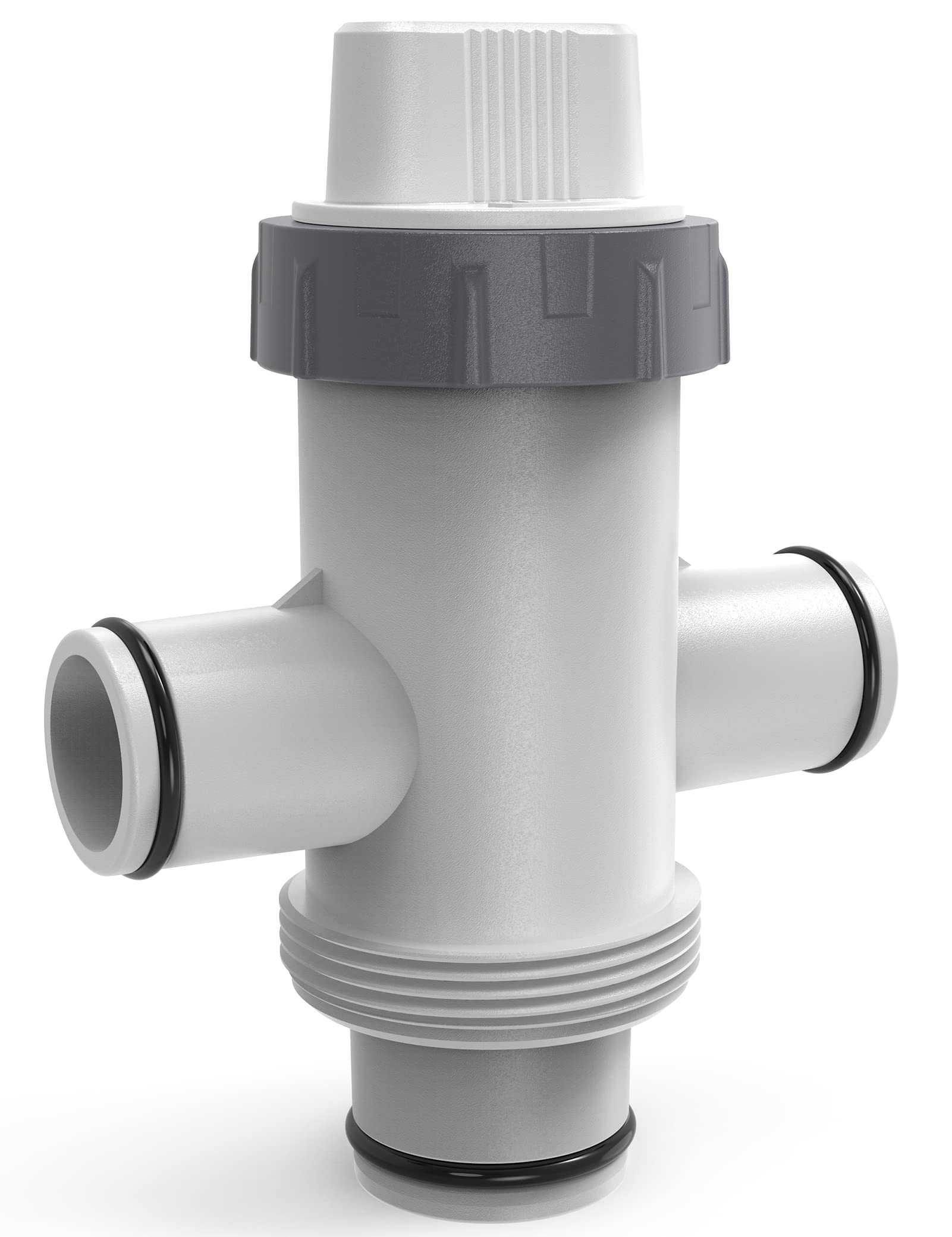POOLHACKER valve installed in a working pool filtration system