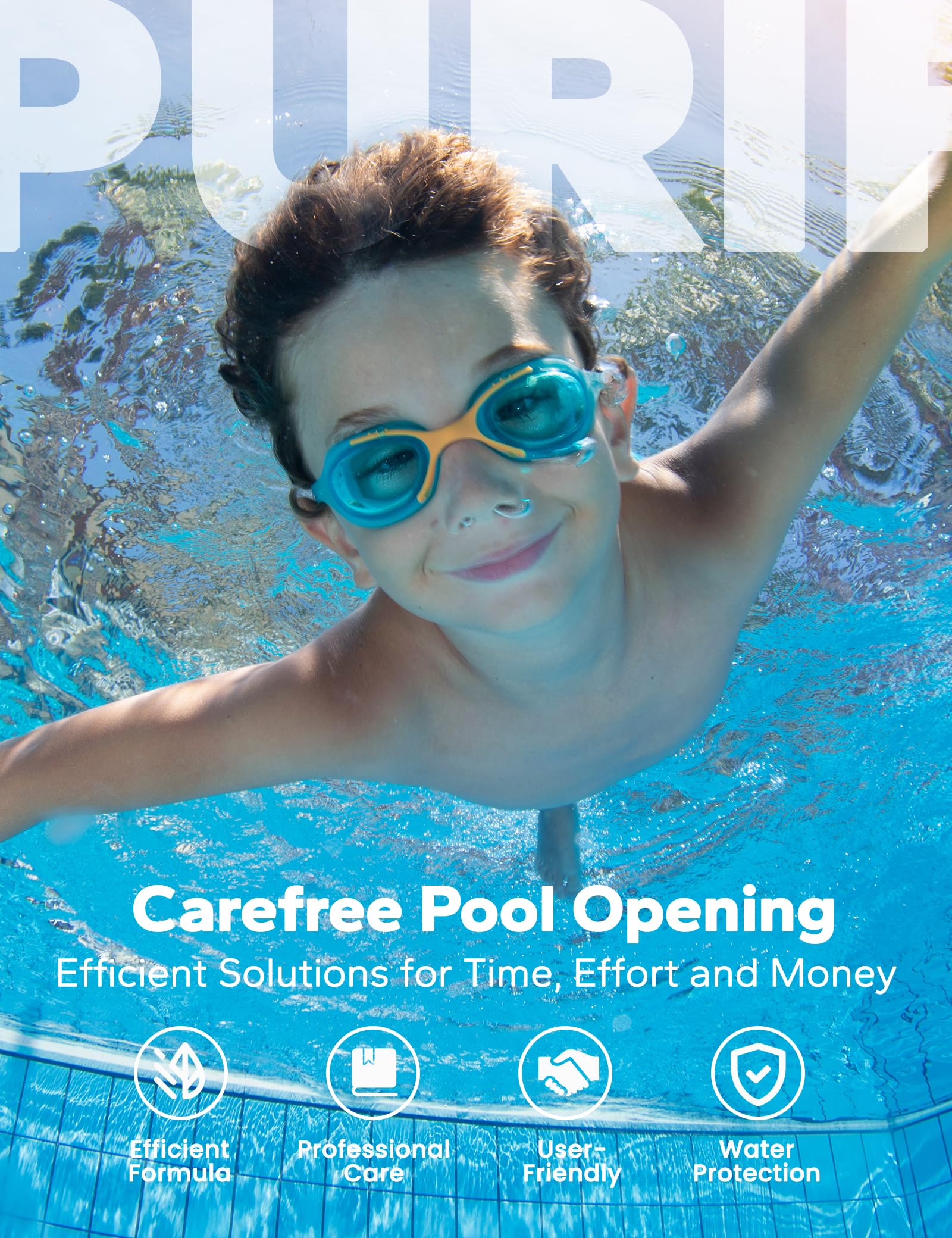 POOLHACKER Winter Closing Kit in a pool setting