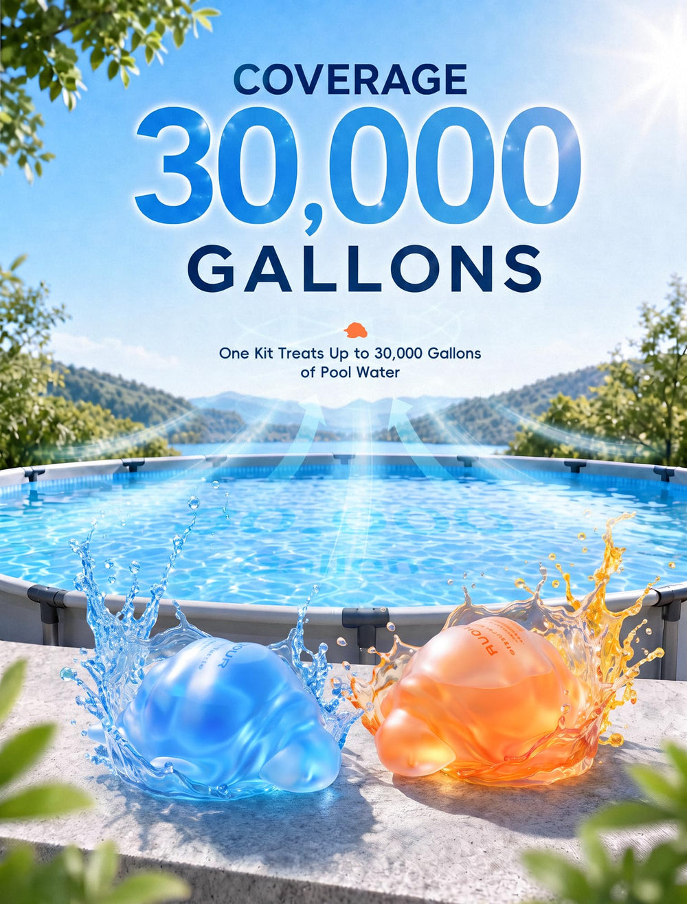 POOLHOUR Pool Closing Kit packaging with turtle design