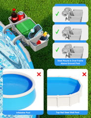 POOLHOUR Poolside Basket with swim gear and toys inside