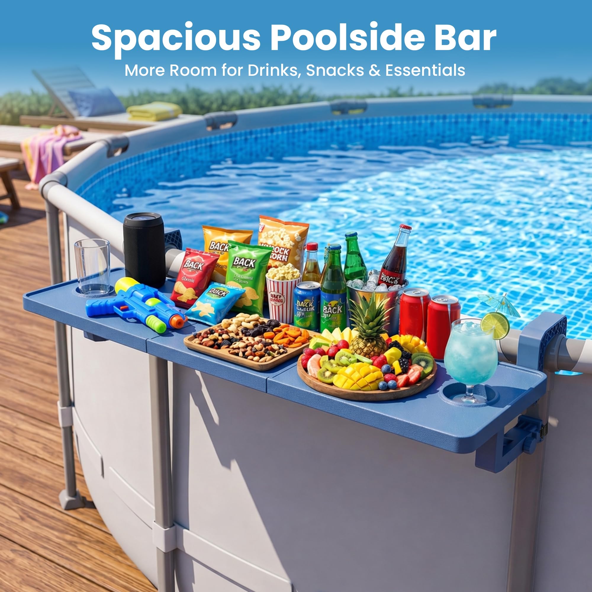 POOLJOYO Poolside Bar compact storage when disassembled