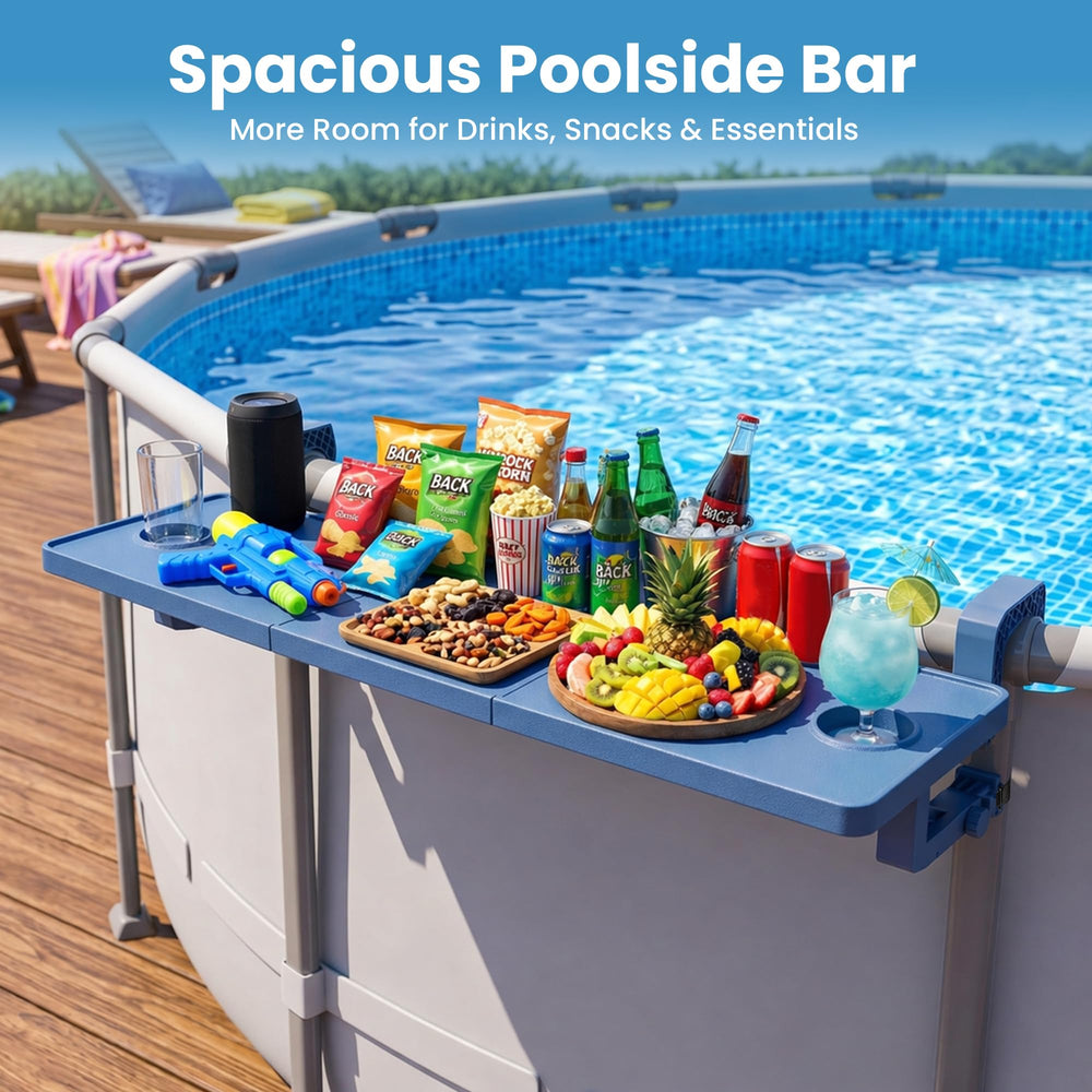 POOLJOYO Poolside Bar compact storage when disassembled