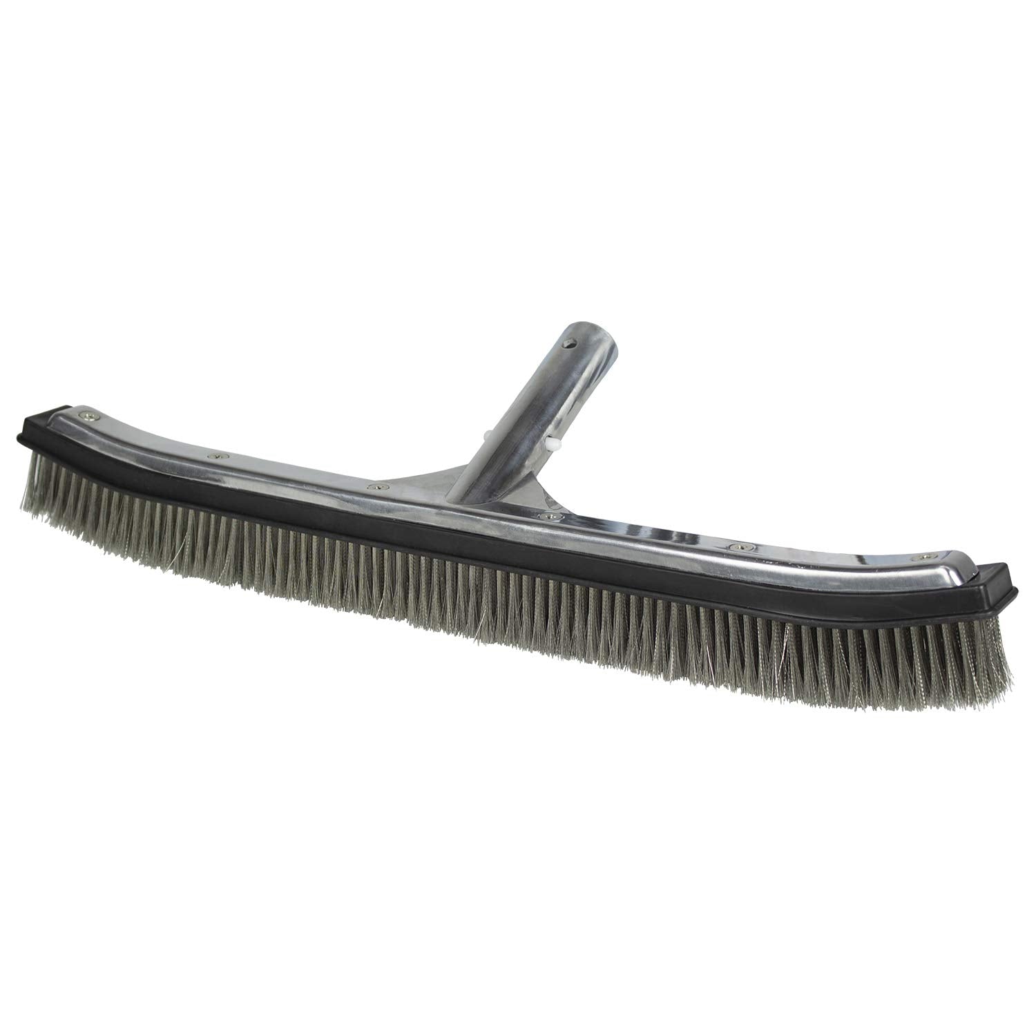 Poolmaster 18-Inch Stainless Steel Pool Algae Brush front view