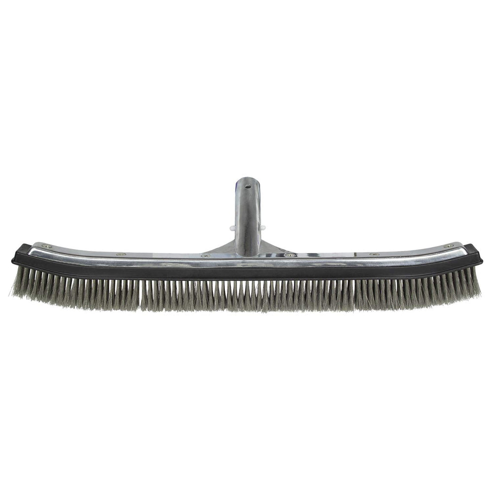 Poolmaster brush showing stainless steel bristles