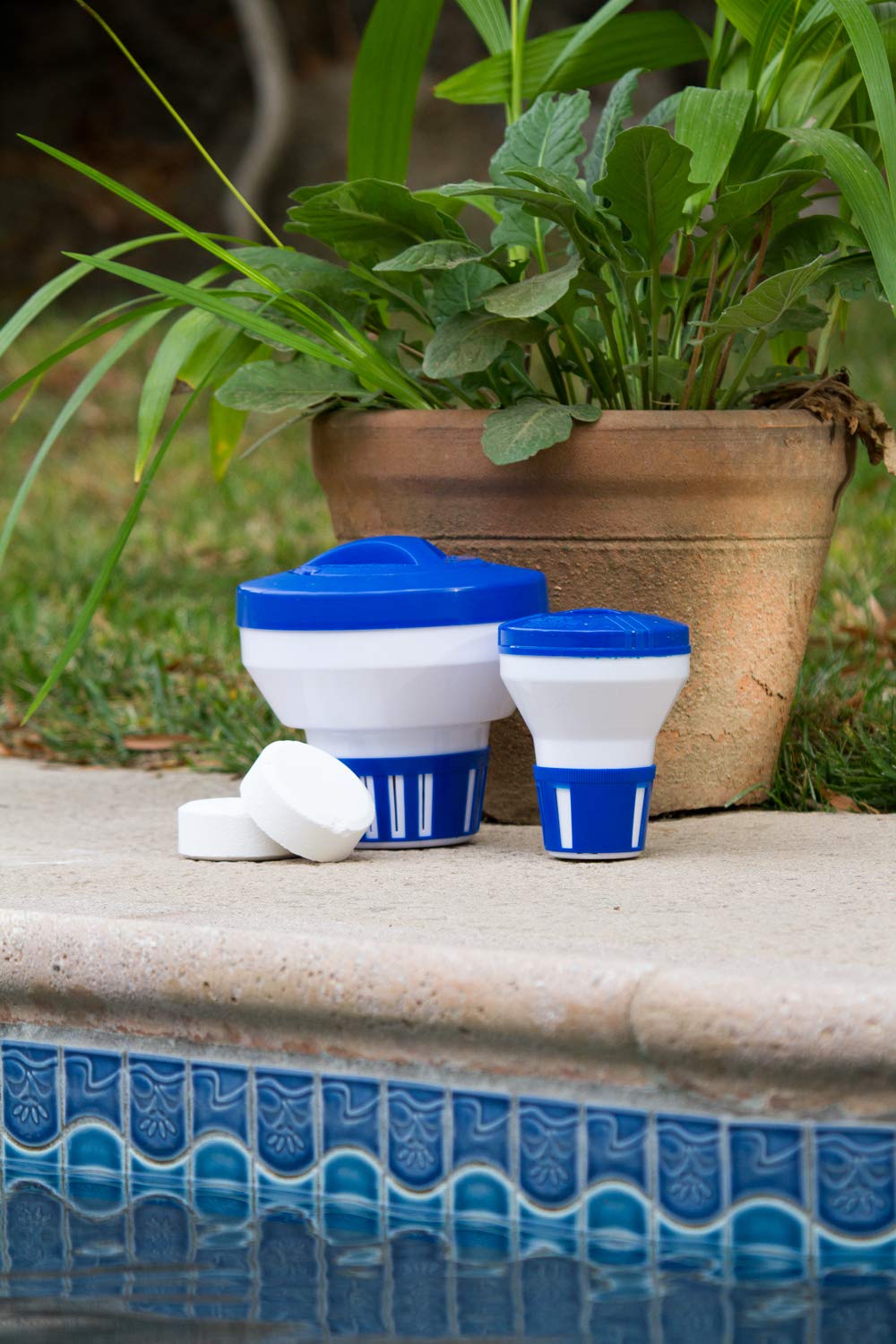 Poolmaster chlorine dispenser in packaging