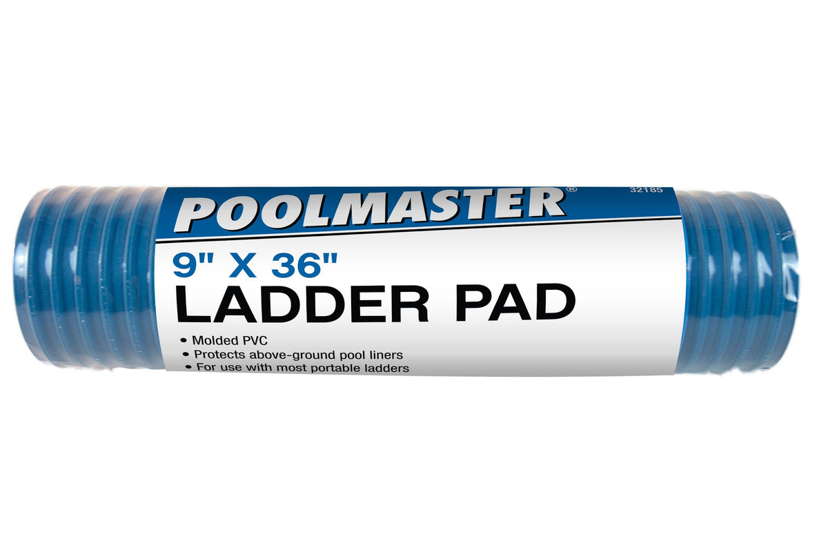 Poolmaster Swimming Pool Ladder Pad 9 x 36 Inch blue front view