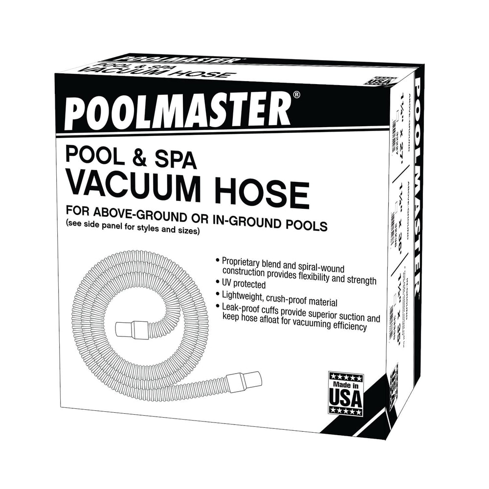 Poolmaster vacuum hose packaging with specifications