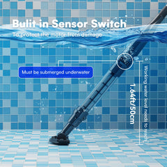 PoolMr Handheld Pool Vacuum with dual brush heads