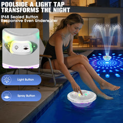 PoolPop Fountain showing dual splash modes in action