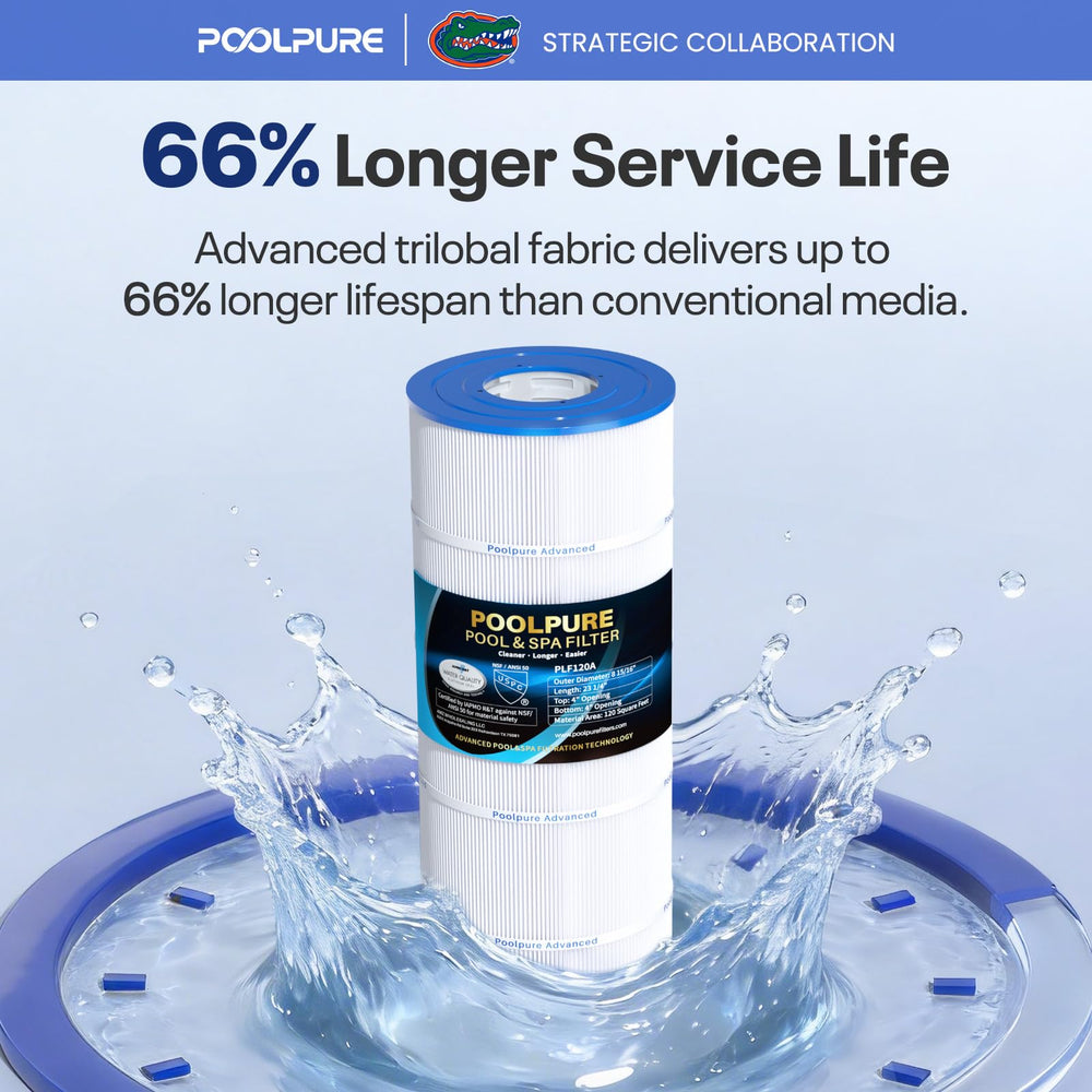 POOLPURE C1200 Pool Filter Cartridge in use in a pool