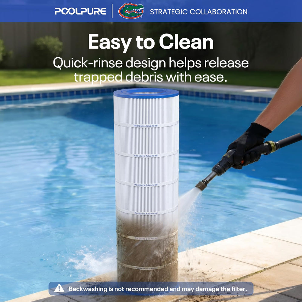 POOLPURE CC150 filter in use at a swimming pool