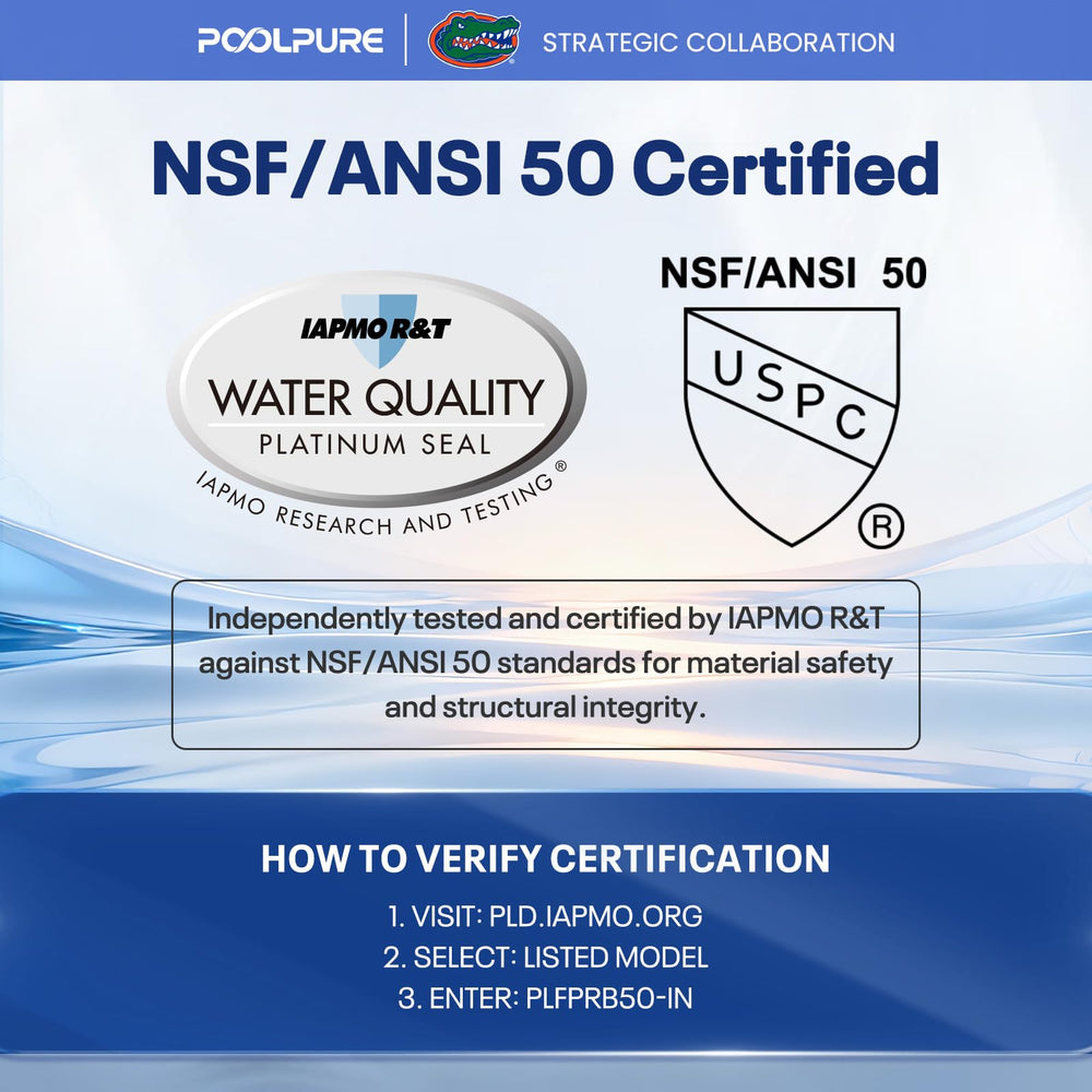POOLPURE Hot Tub Filter PLFPRB50-IN in use