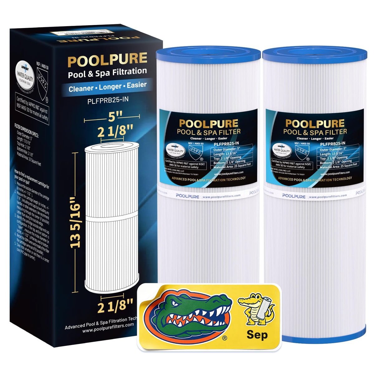 POOLPURE Hot Tub Filter Replacement front view