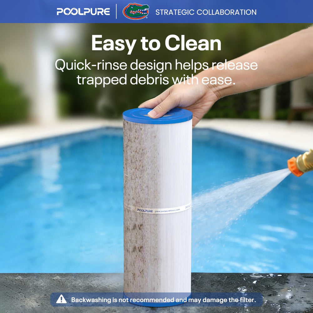 POOLPURE Hot Tub Filter Replacement in use at a hot tub
