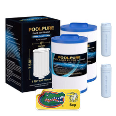 POOLPURE Removable Handle Spa Filter front view