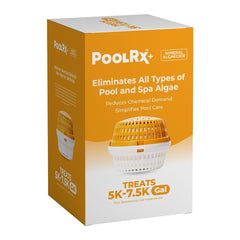 PoolRx+ Mineral Algaecide Unit, Orange & White, front view