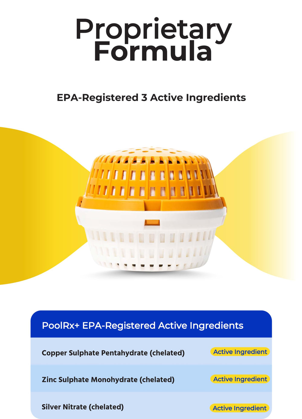 PoolRx+ Mineral Algaecide Unit packaging