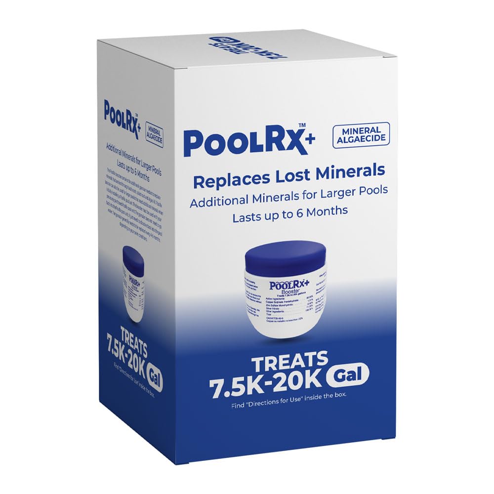 PoolRX+ support Blue Algaecide tablet front view