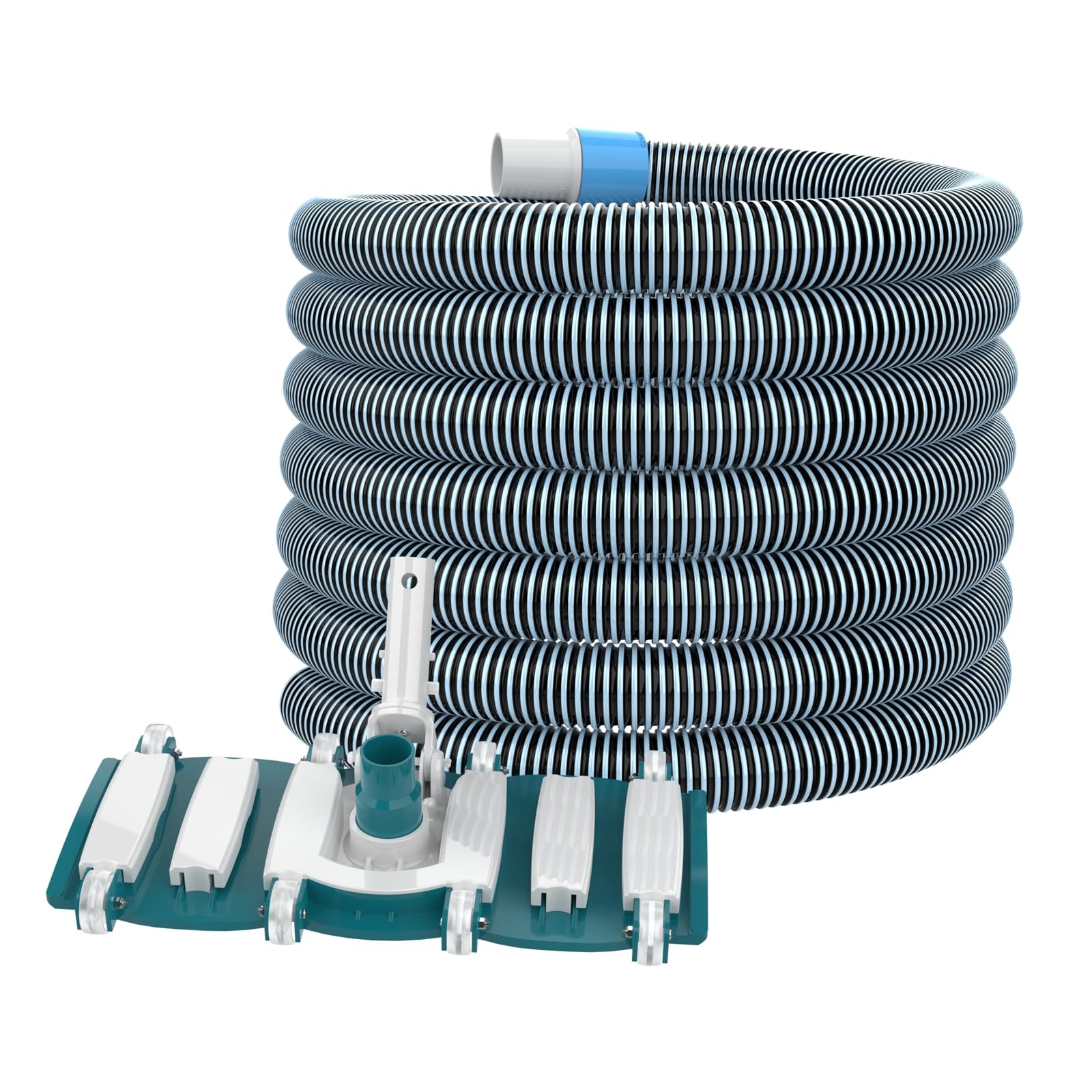 POOLWHALE 30ft pool vacuum hose front view