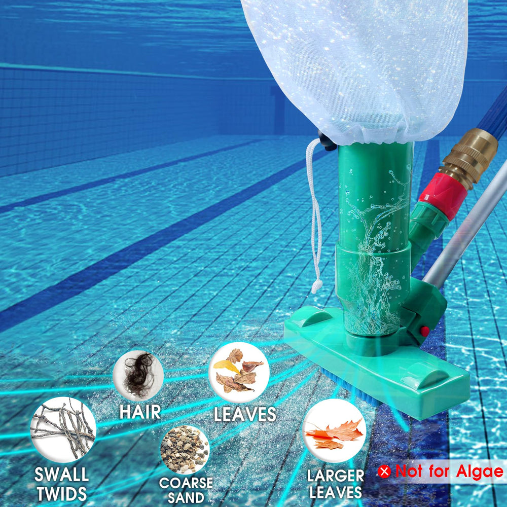 POOLWHALE Mini Jet Vac Vacuum Cleaner in use in a pool