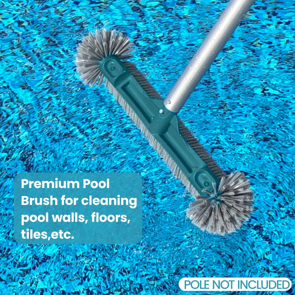POOLWHALE pool brush head on a pool deck
