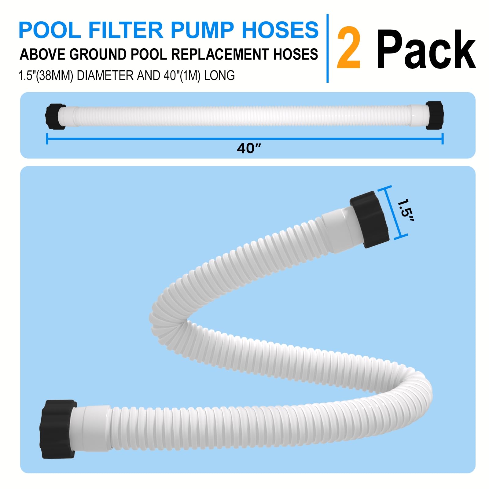 POOLWHALE pool hose in packaging