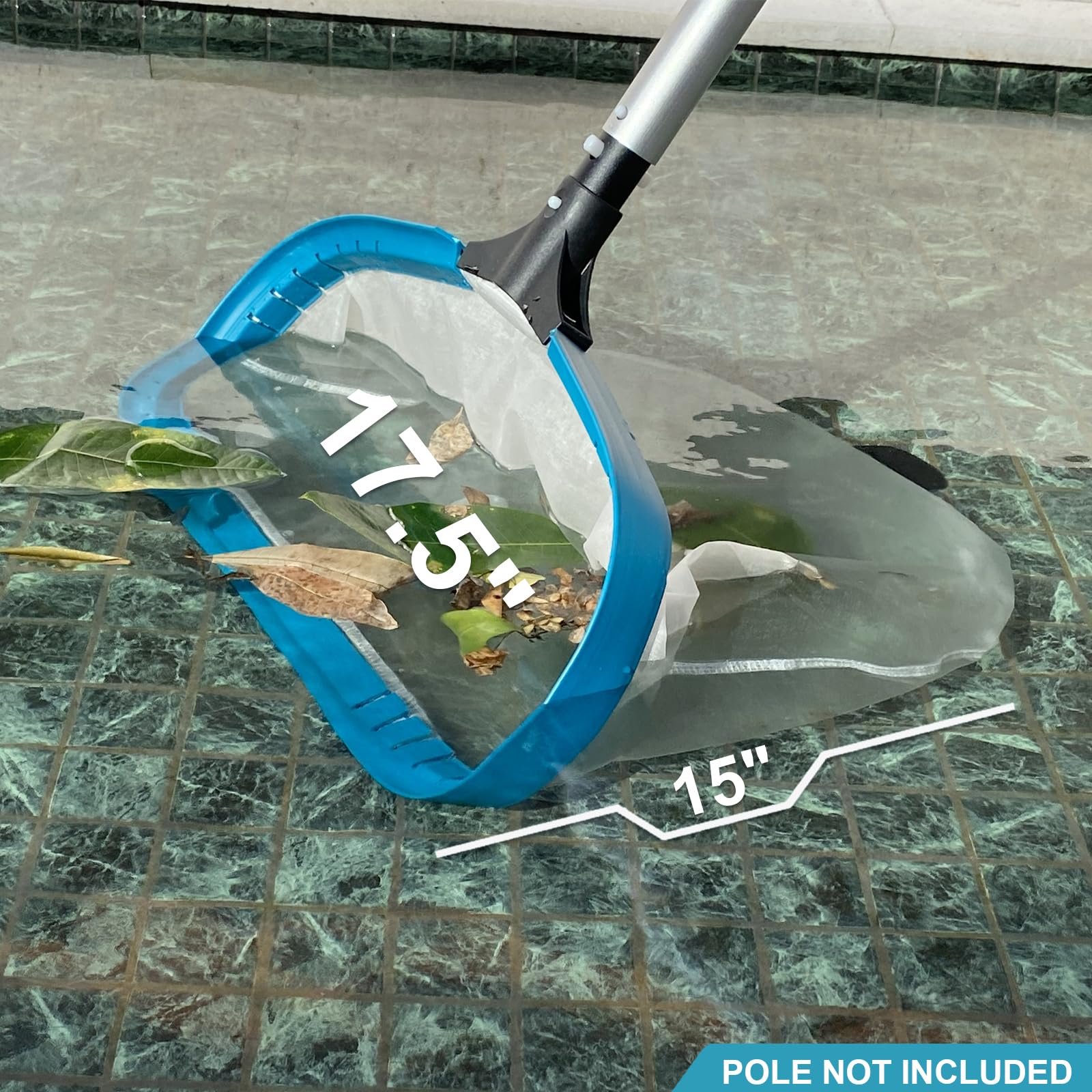 POOLWHALE skimmer net with aluminum alloy frame