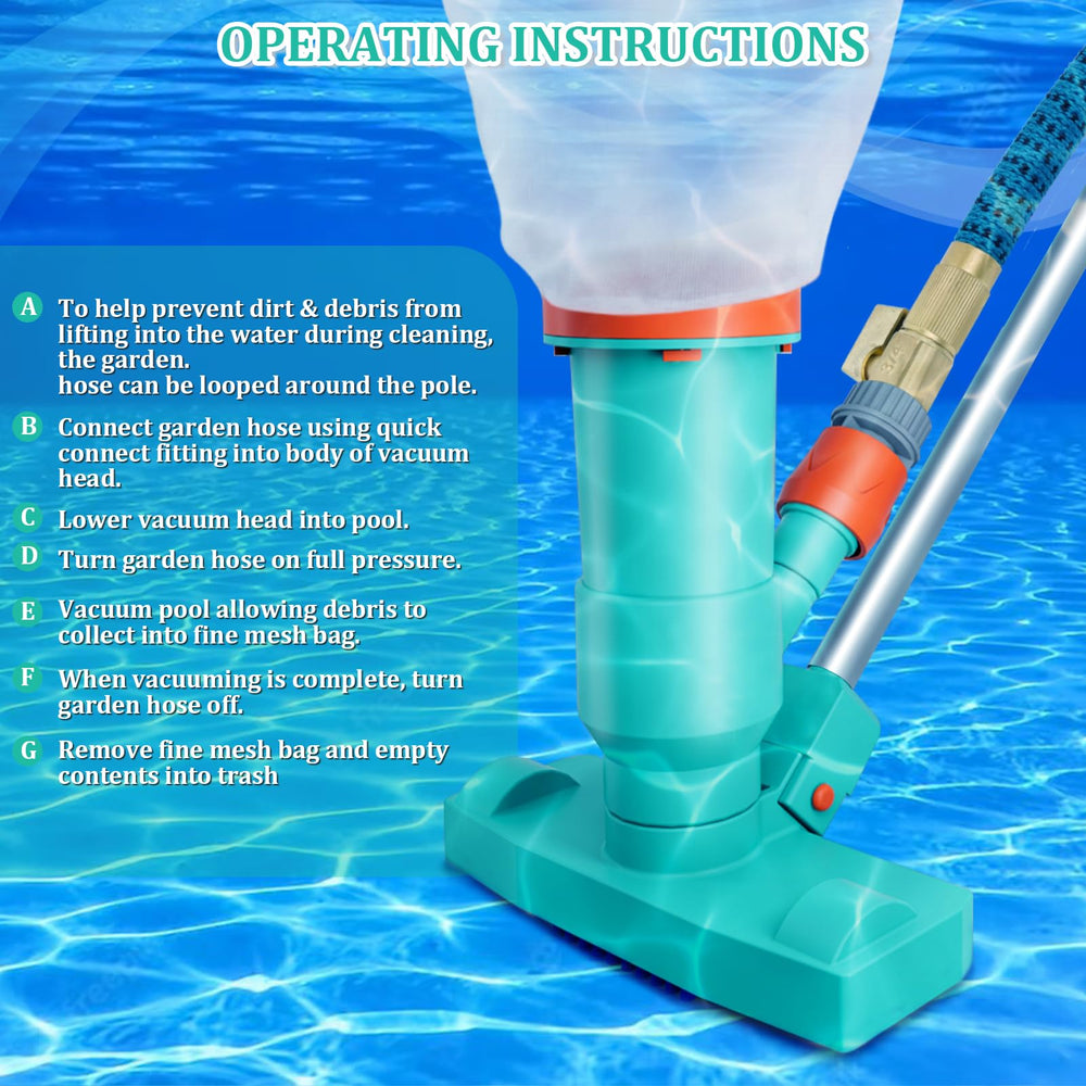POOLWHALE vacuum cleaner assembly instructions
