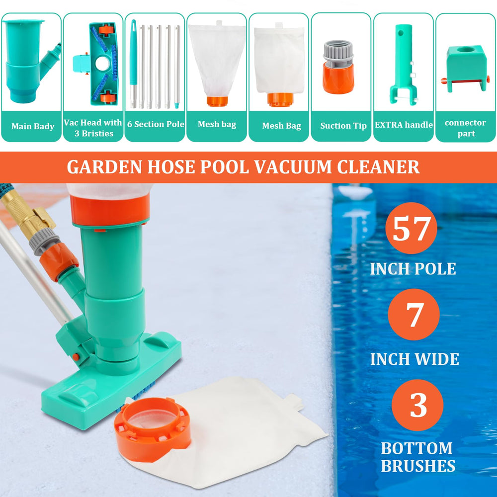 POOLWHALE vacuum cleaner side view showing bag attachment