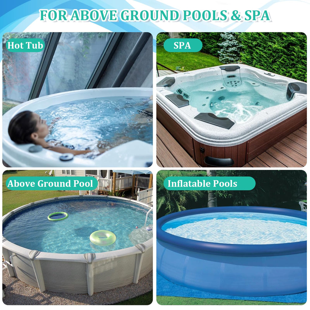 POOLWHALE vacuum cleaner with 56.7 inch pole