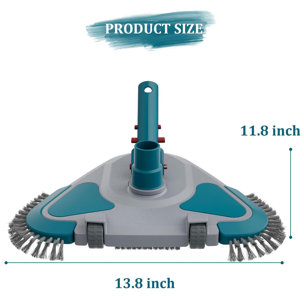 POOLWHALE Vacuum Head demonstrating universal fit connection