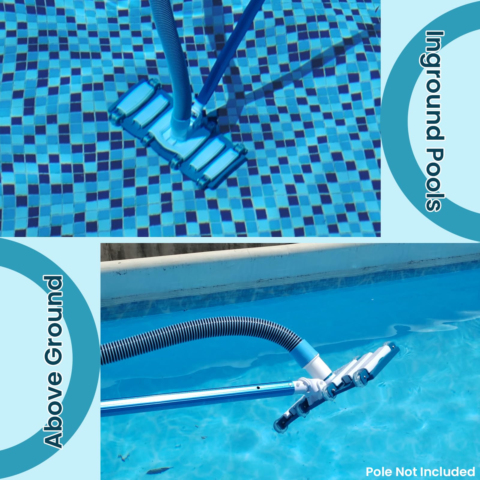 POOLWHALE vacuum hose and head packaging
