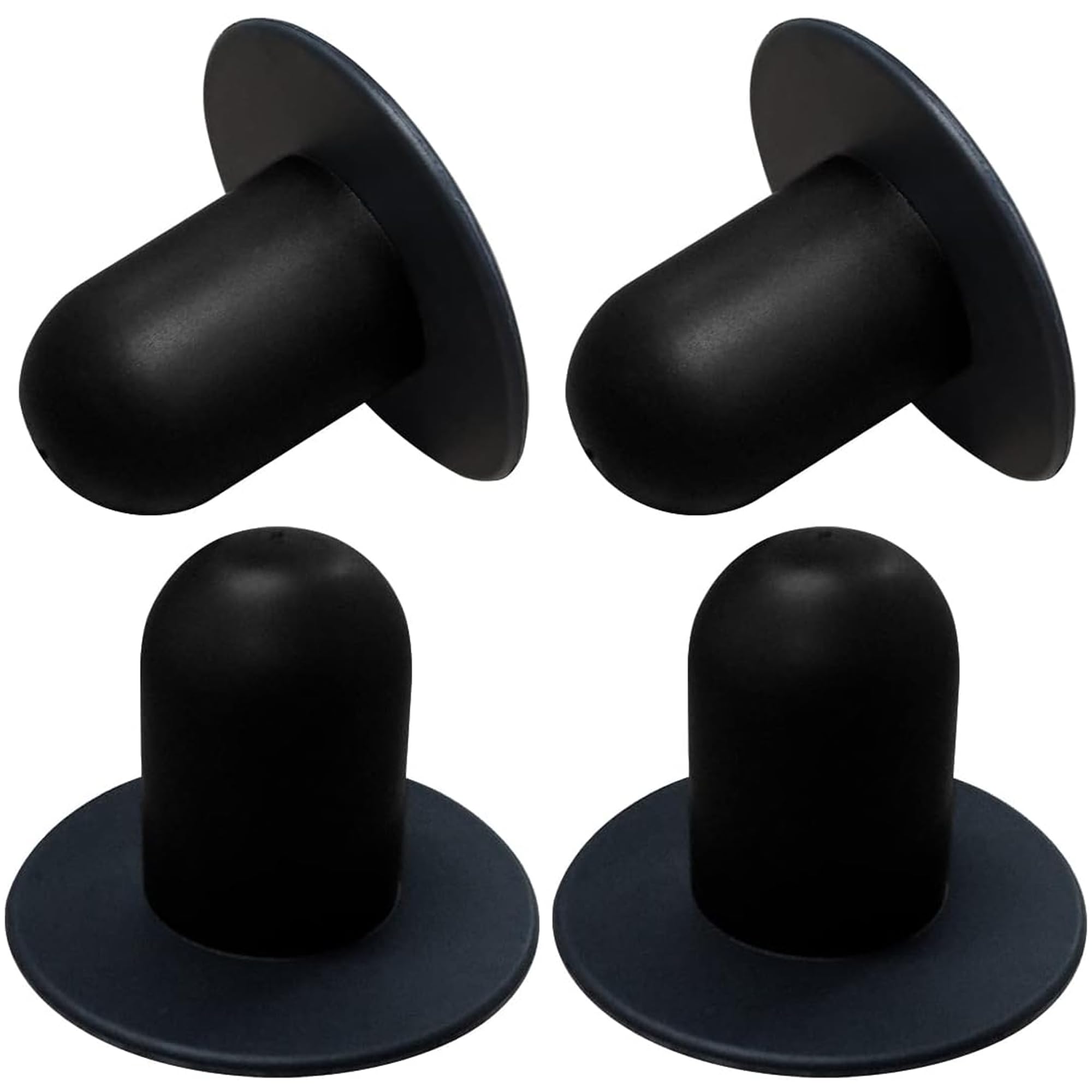Popbee 4 PCS Swimming Pool Pump Strainer Hole Plug Replacement, Black
