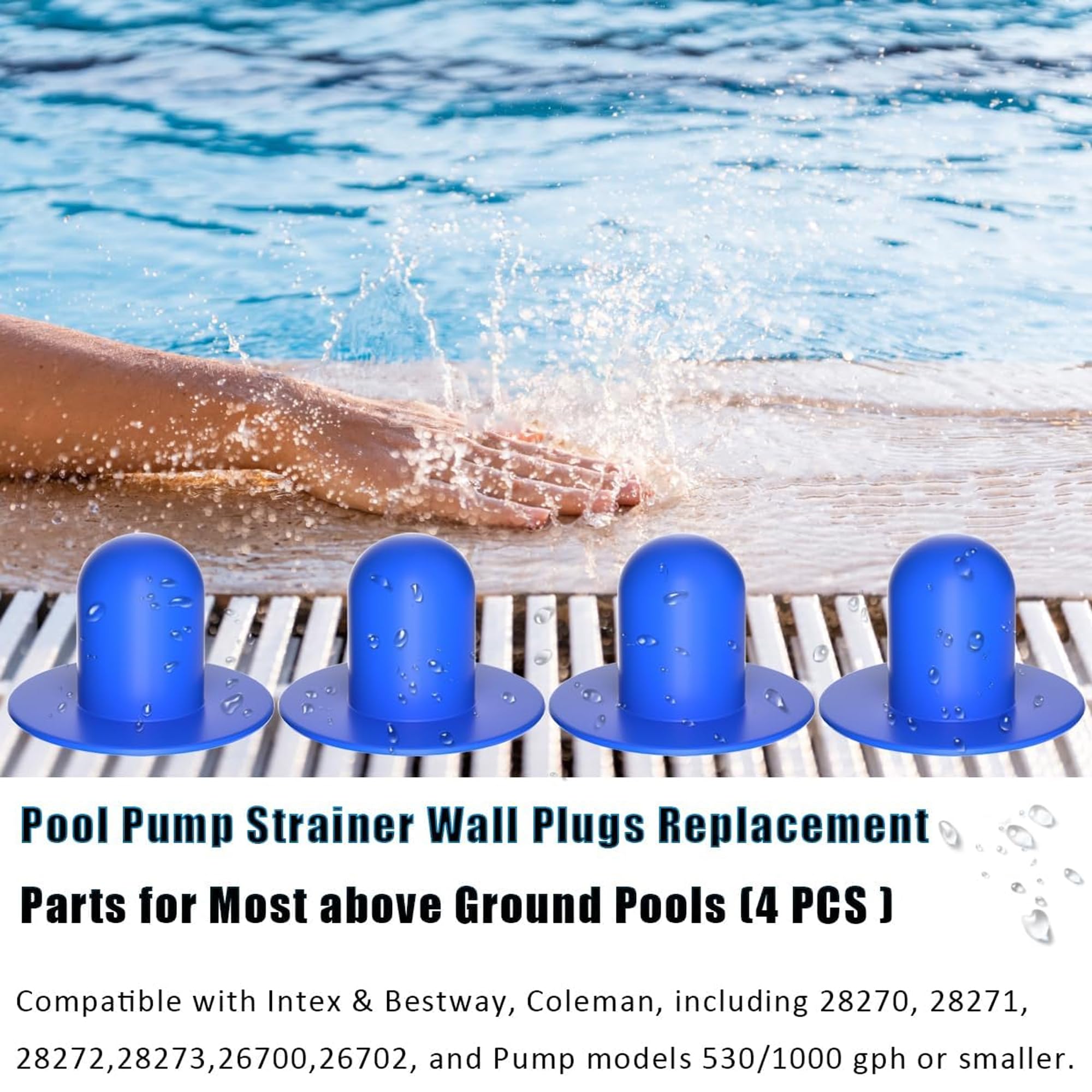 Popbee Pool Plug showing its PVC material