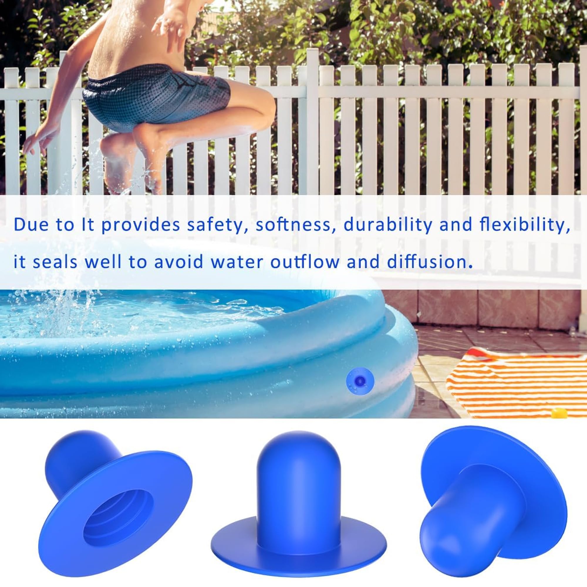 Popbee Pool Pump Strainer Wall Plugs packaging