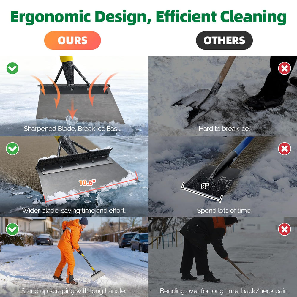 PoPoHoser Floor Scraper handle adjustment feature