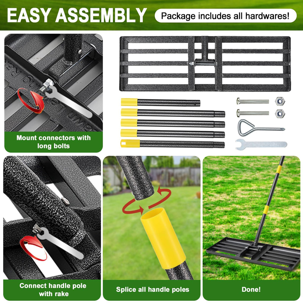 PoPoHoser Lawn Leveling Rake packaging