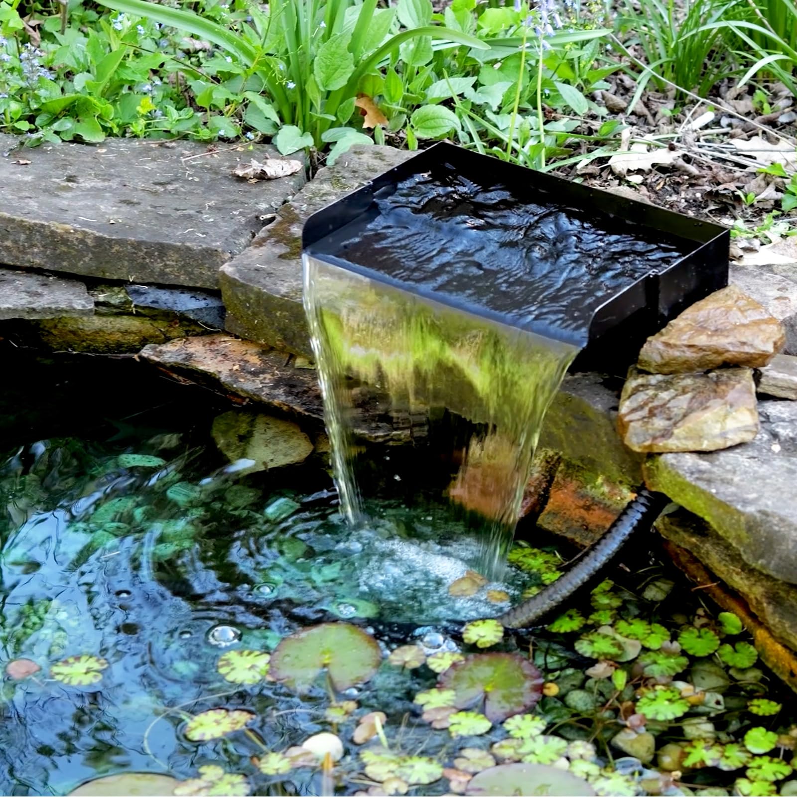 POPOSOAP 9.8FT corrugated tubing for pond waterfall