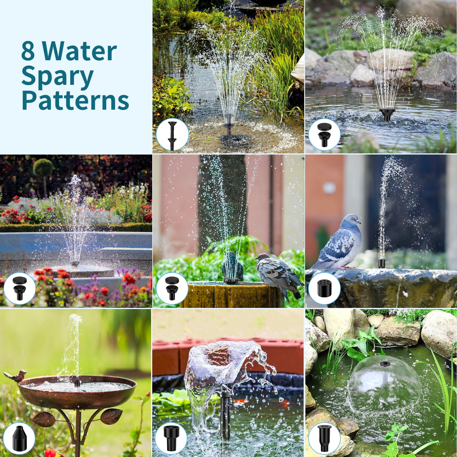 POPOSOAP solar pond filter installation in a garden pond