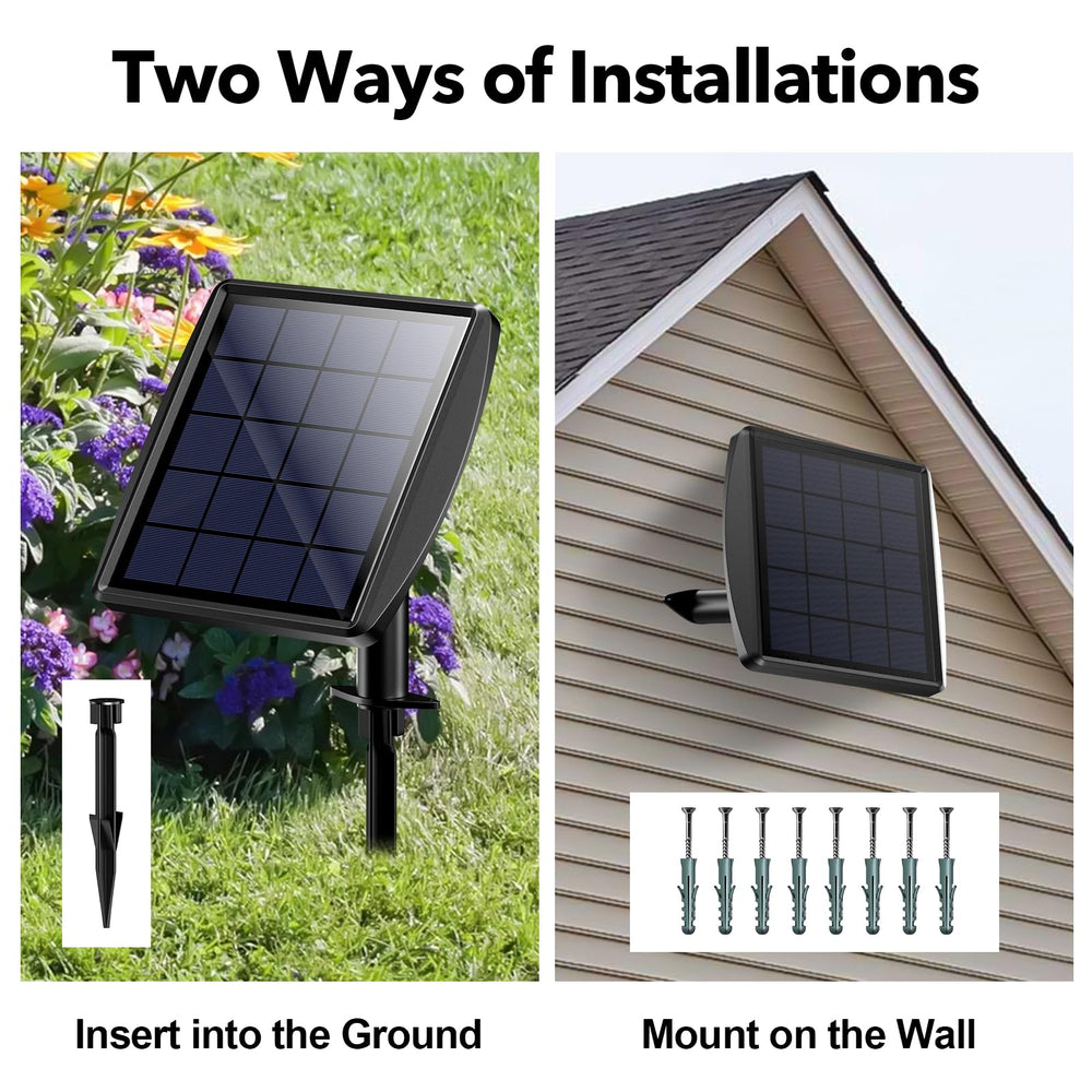 POPOSOAP Solar Pond Lights in a night garden setting
