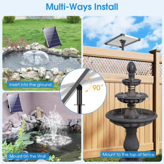 POPOSOAP solar pump installation with mounting bracket