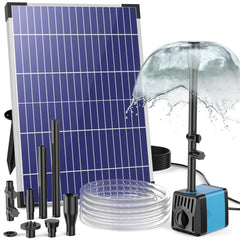 POPOSOAP Solar Water Fountain Pump with solar panel and tubing