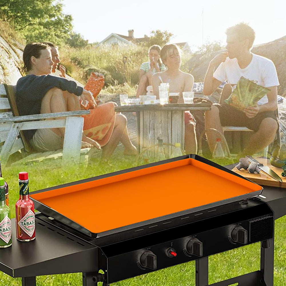 POPQEEN silicone cover protecting griddle from debris