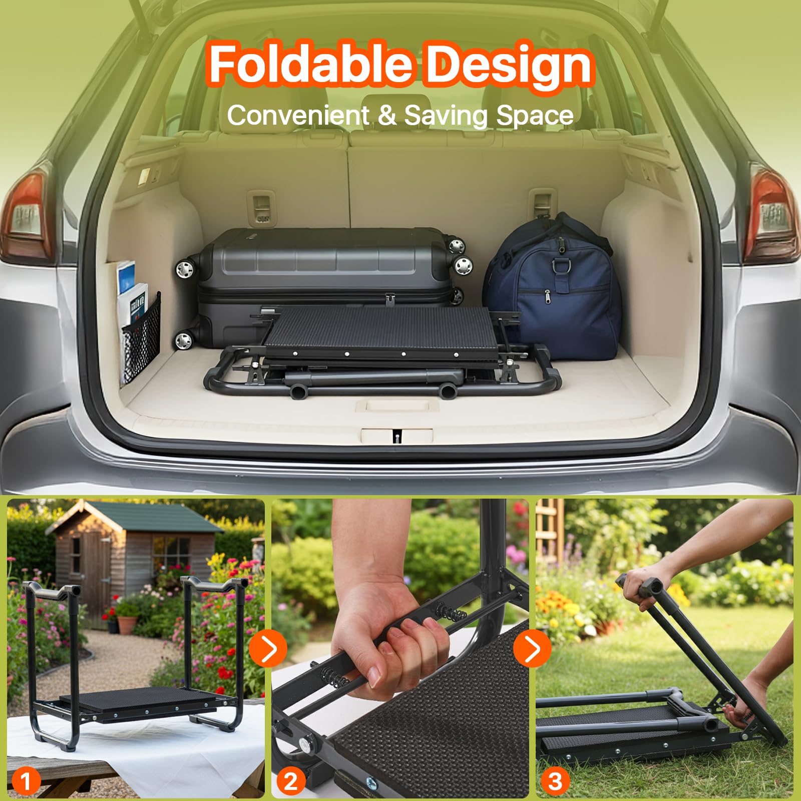 Poraise Garden Kneeler on gravel surface