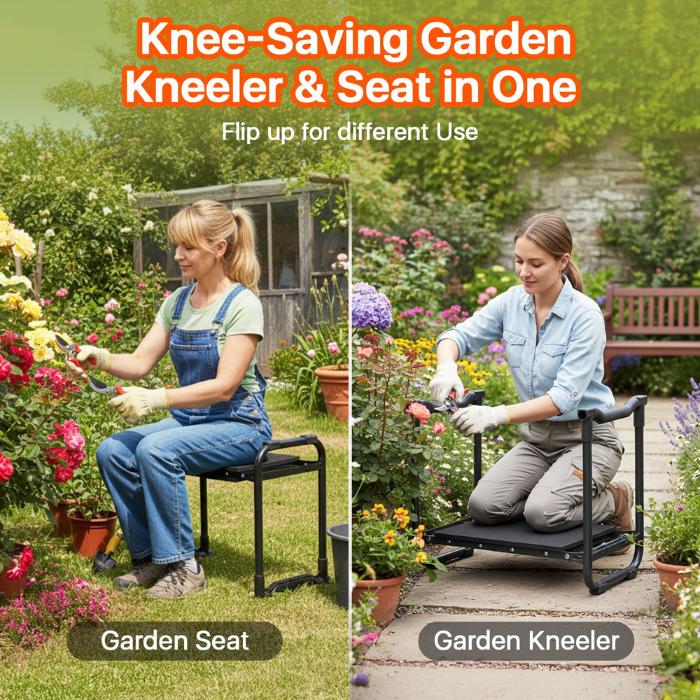 Poraise Garden Kneeler with tool organizer attached