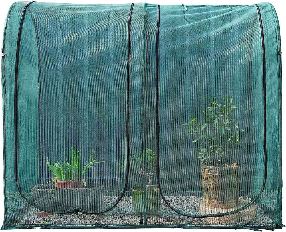 Porayhut Large Tunnel Plant Netting Cover front view