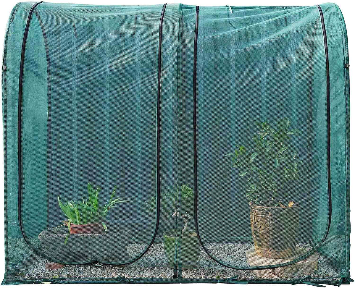 Porayhut Large Tunnel Plant Netting Cover front view