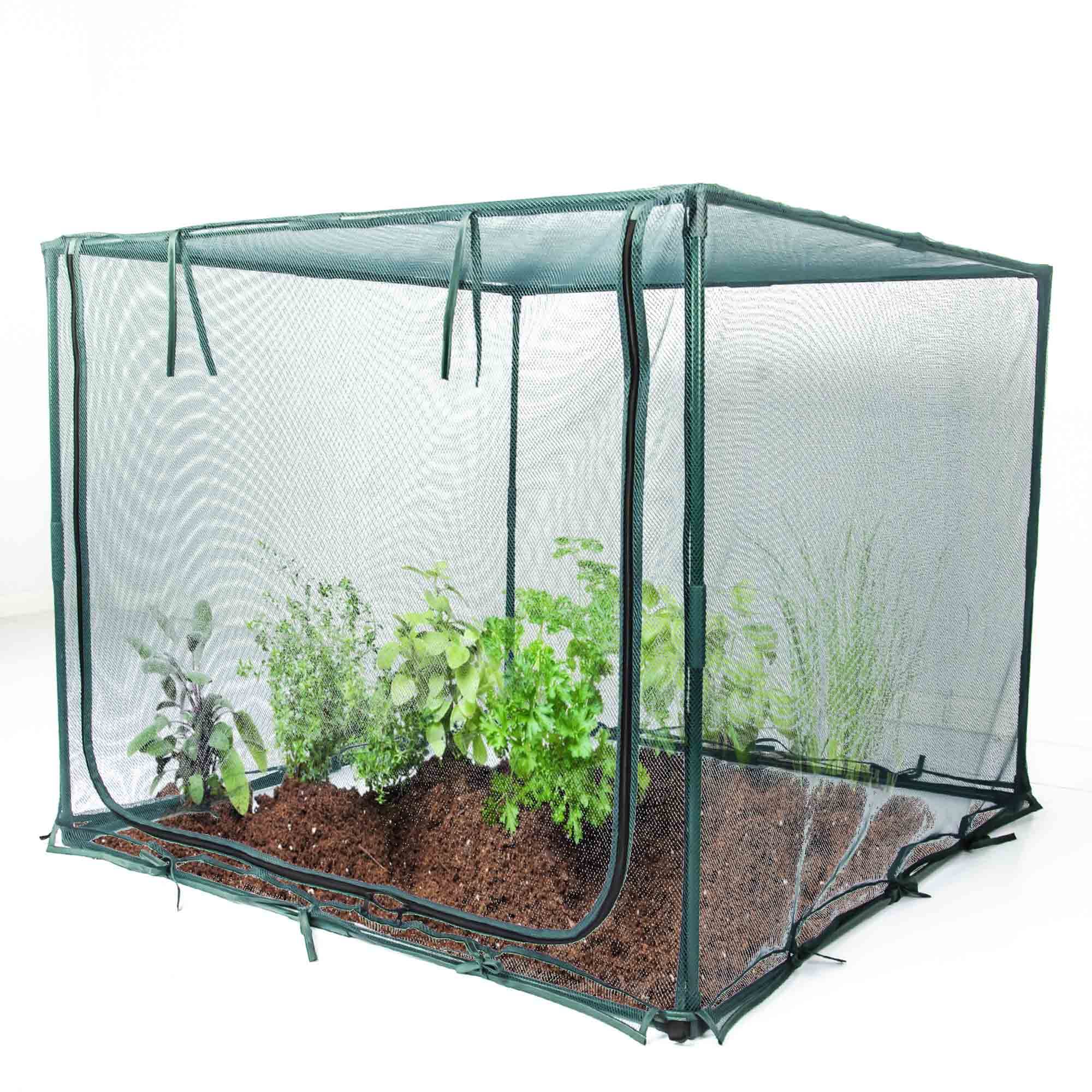 porayhut netting cover showing spacious interior for plants